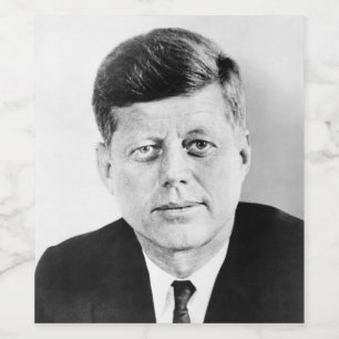 John Jack Kennedy US Presidents White House Vinflaska Etikett