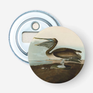 John James Audubon Brown Pelican Artwork Painting Flasköppnare