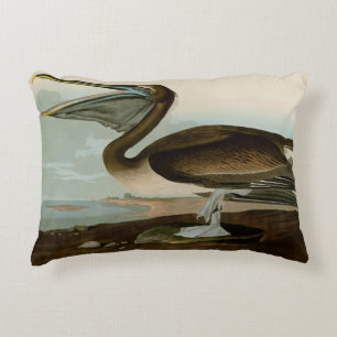John James Audubon Brown Pelican Artwork Painting Prydnadskudde