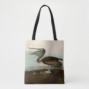 John James Audubon Brown Pelican Artwork Painting Tygkasse