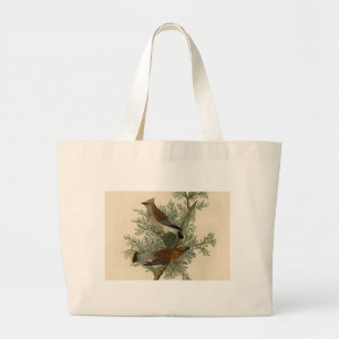 John James Audubon Cedar Waxwing Fågeltryck Jumbo Tygkasse