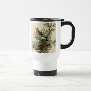John James Audubon Cedar Waxwing Fågeltryck Resemugg