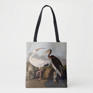 John James Audubon Vit Ibis Fågeltryck Klassiker Tygkasse