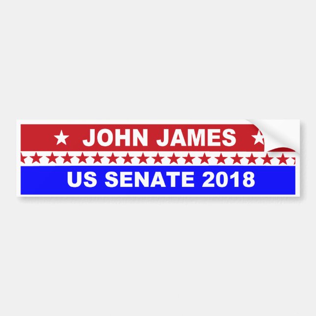 John James US senatMichigan bildekal (Framsidan)