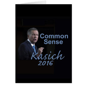 John KASICH 2016-kort Hälsningskort