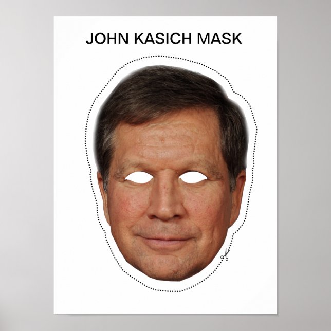 John Kasich Mask Poster (Framsidan)