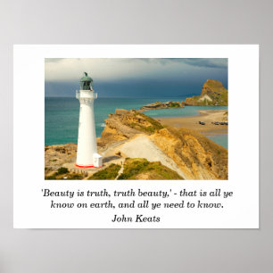 John Keats-citat - konstutskrift Poster