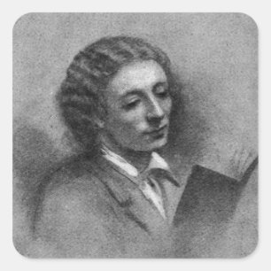 John Keats Fyrkantigt Klistermärke