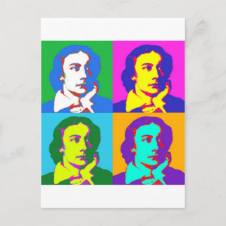 John Keats Pop Art Vykort