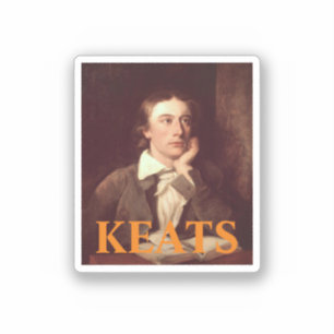 John Keats Square Sticker Klistermärken