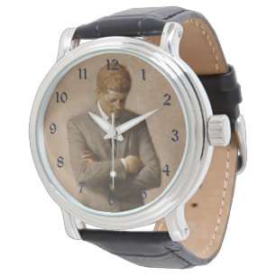John Kennedy US President White House Porträtt Armbandsur