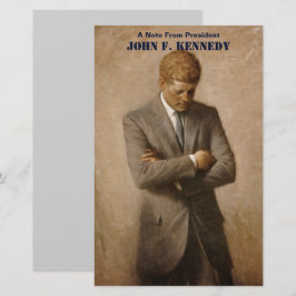 John Kennedy US President White House Porträtt Brevpapper