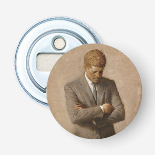 John Kennedy US President White House Porträtt Flasköppnare