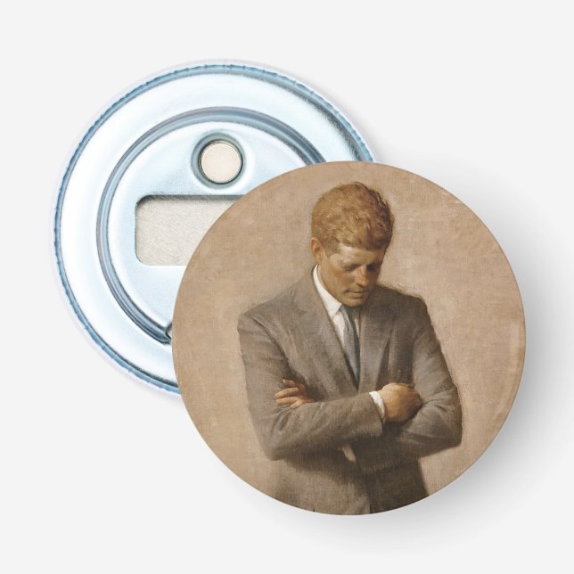 John Kennedy US President White House Porträtt Flasköppnare (Framsidan)