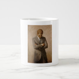 John Kennedy US President White House Porträtt Jumbo Mugg