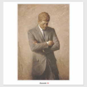 John Kennedy US President White House Porträtt Klistermärken