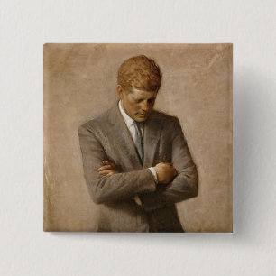 John Kennedy US President White House Porträtt Knapp