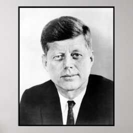 John Kennedy US President White House Porträtt Poster