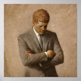 John Kennedy US President White House Porträtt Poster
