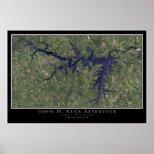 John Kerr Sjö Virginia - North Carolina Satellite Poster