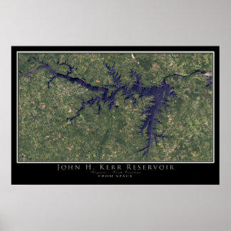 John Kerr Sjö Virginia - North Carolina Satellite Poster
