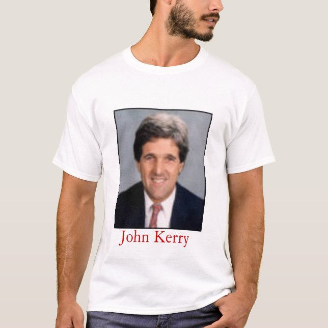 John Kerry - är han för eller mot oss? T-shirt (Framsida)