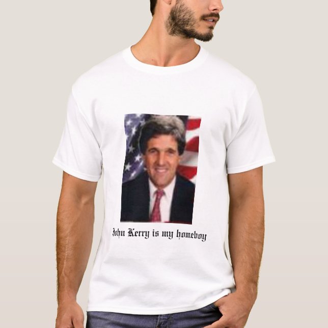 John Kerry är min homeboy Tee Shirt (Framsida)