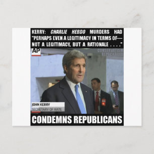 John Kerry: Secretary of Hate Vykort