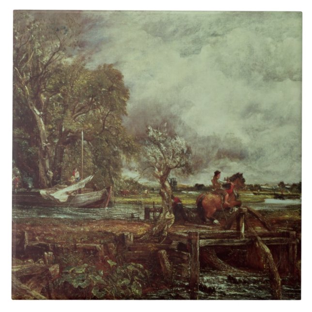 John konstapel | den hoppa hästen, c.1825 (olja på kakelplatta (Framsidan)
