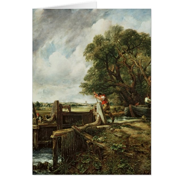John konstapel | låsa, 1824 hälsningskort (Framsidan)