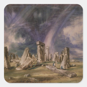 John konstapel Stonehenge, 1835 Fyrkantigt Klistermärke