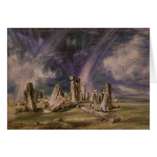 John konstapel | Stonehenge, 1835 Hälsningskort (Framsidan Horizontal)