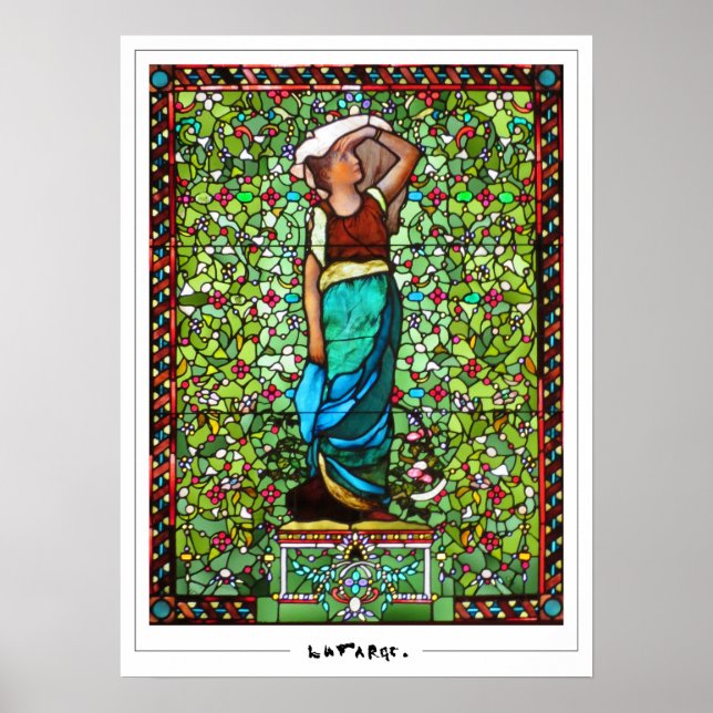 John La Farge Zedign konstaffisch #130 Poster (Framsidan)