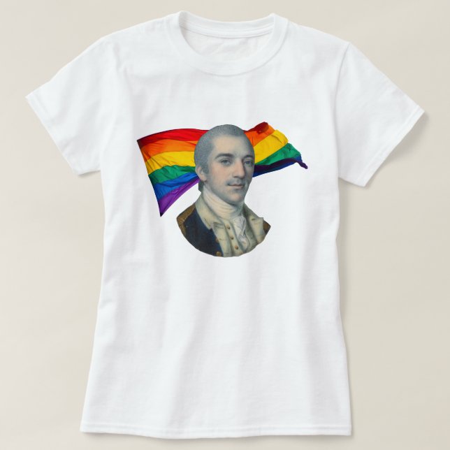 John Laurens + Gay pride T-shirt (Design framsida)