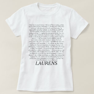 John Laurens Quotationsskjorta T-shirt