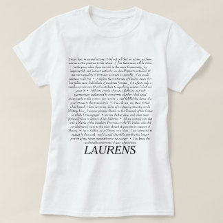 John Laurens Quotationsskjorta T-shirt