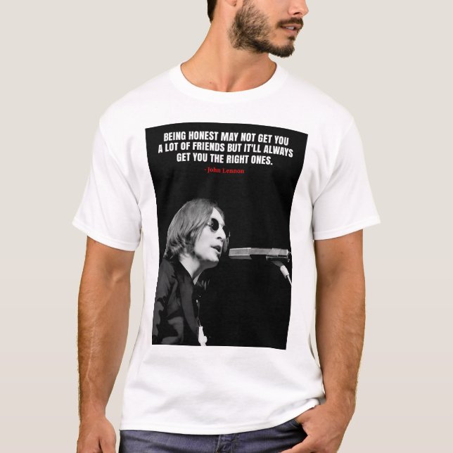 John Lennon quotes T-Shirt (Framsida)