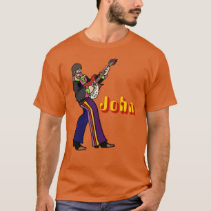 John Lennon Yellow Submarine-karaktär spelar gitar T Shirt