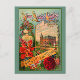 John Lewis Barn Horticulture Art Vykort