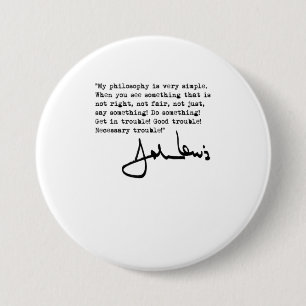 John Lewis Bli i i ett trubbigt svart TShirt Knapp