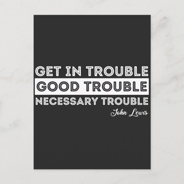 John Lewis - Bra Trouble Quote Helg Vykort (Framsida)