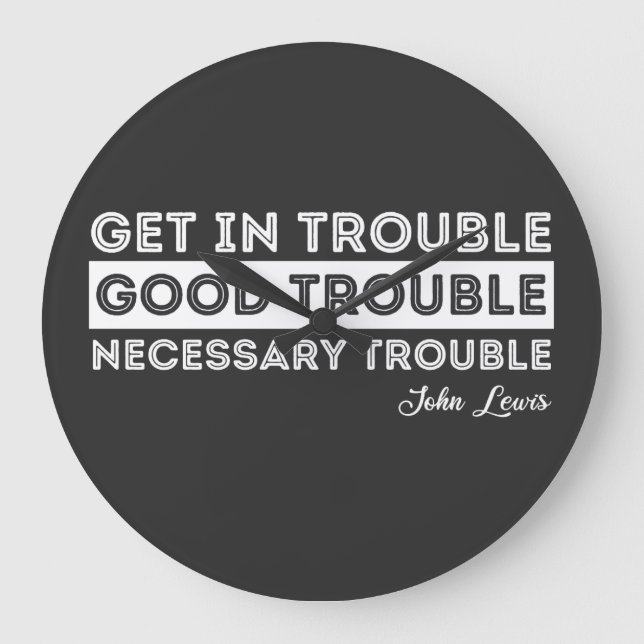 John Lewis - Bra Trouble Quote Stor Klocka (Framsida)