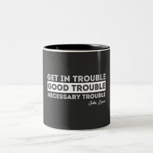 John Lewis - Bra Trouble Quote Två-Tonad Mugg