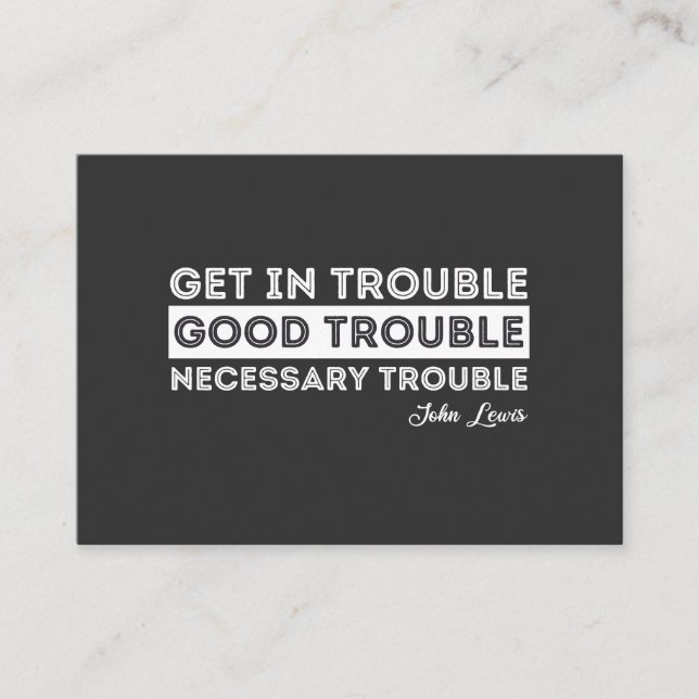 John Lewis - Bra Trouble Quote Visitkort (Framsida)