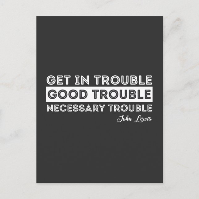 John Lewis - Bra Trouble Quote Vykort (Framsida)