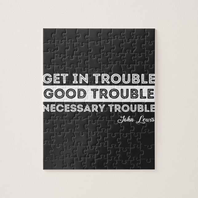 John Lewis - Citat om bra problem Pussel (Vertikal)