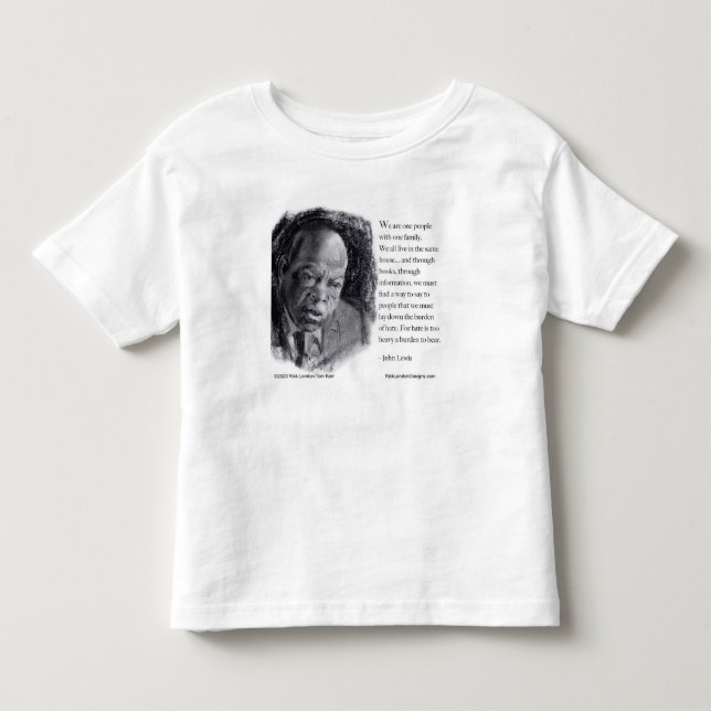 John Lewis & Citat Vacker Porträtt  T Shirt (Framsida)