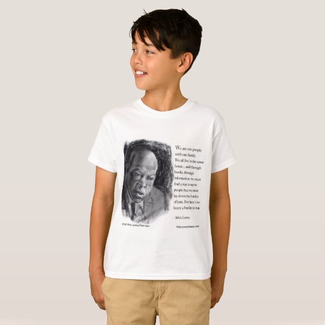 John Lewis & Citat Vacker Porträtt  T Shirt (Hel framsida)
