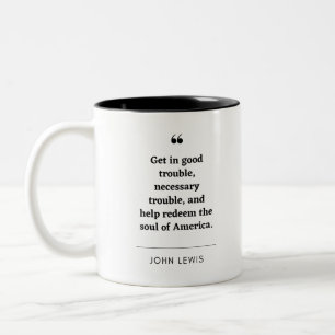 John Lewis inspirationcitat Two-Tone Coffee Mugg