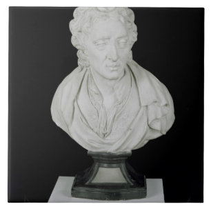 John Locke (1632-1704) (murbruk) Kakelplatta